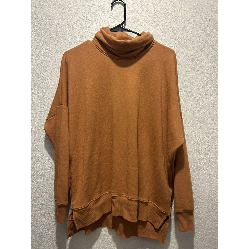 Aerie Oversized Turtleneck Sweater Women’s Size XS Orange Would Fit Up To XL